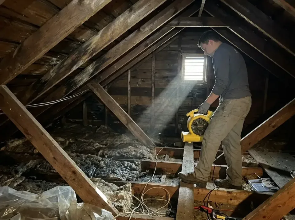 attic-water-damage-drying-proc-007 — frequently asked questions, Emergency Water Extraction & 24/7 Flood Response in Eagleto…